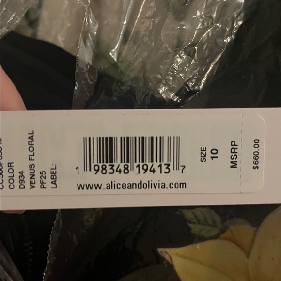 Alice + Olivia Floral Wedding Dress - Picture 1 of 3